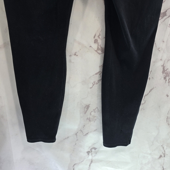 Spanx Leggings Womens XL Black Jeanish  Ankle Pants Crop High Rise Jeggings - Picture 8 of 12